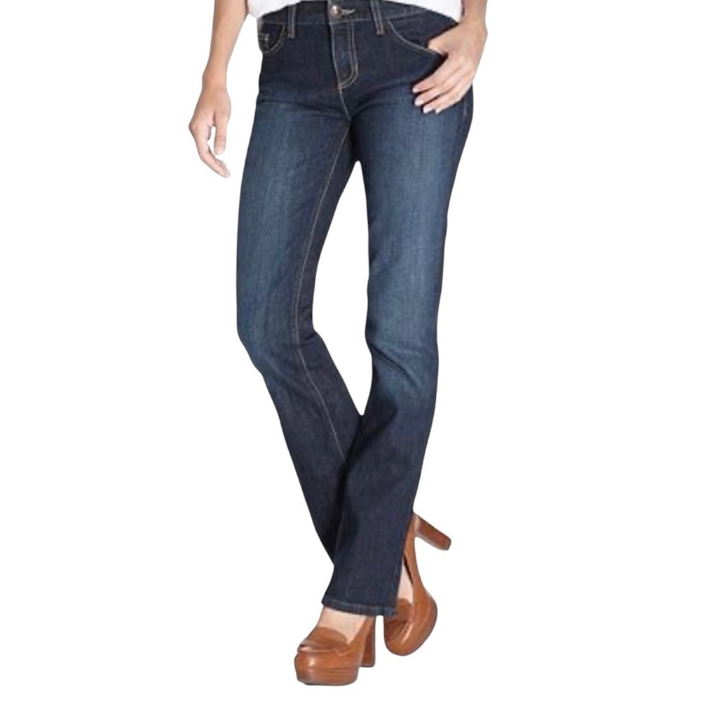 Tommy Hilfiger Women Size 12 Short Hope Boot Cut Dark Wash High Rise Blue Jeans